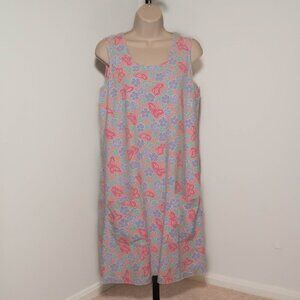 Lilly Pulitzer Pastel Floral Cotton Sundress - Size XL